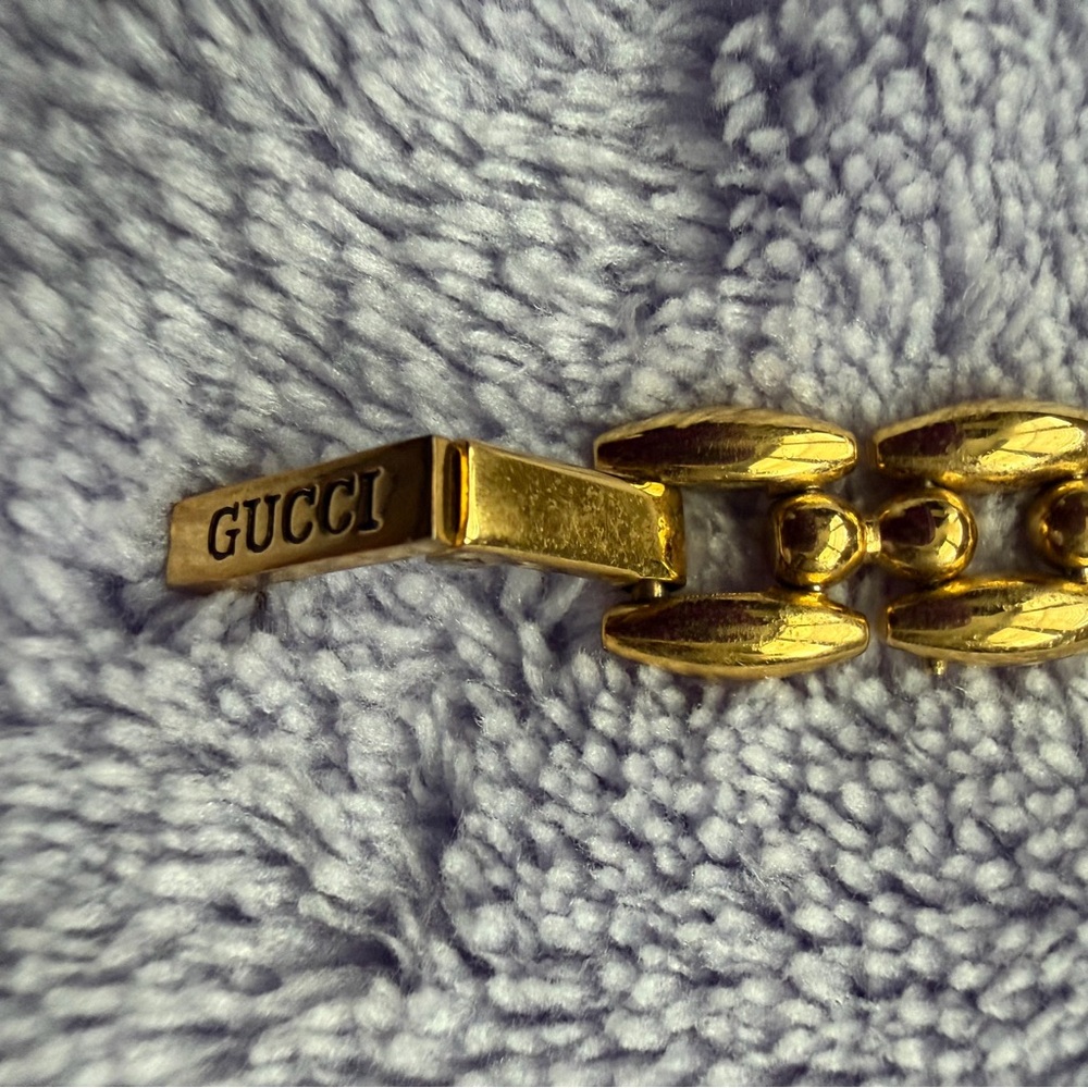 Gucci Vintage Gold Plated Change Bezel Watch FULL SET Mint Working - Picture 15 of 16
